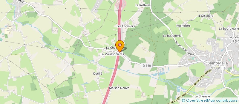 localisation de l'entreprise MONSIEUR JEAN-LUC BOURREAU à SAINT-MARS-D'OUTILLE