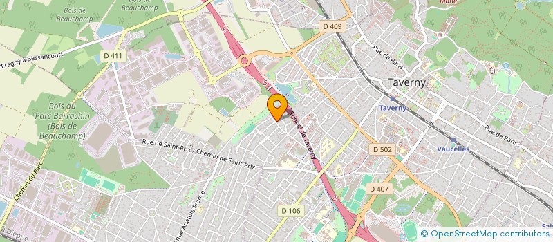 localisation de l'entreprise MONSIEUR JEAN LUC BOUSQUET  TAVERNY