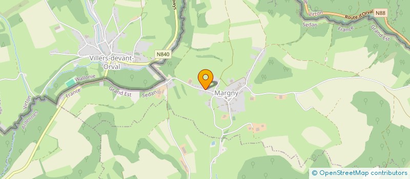 localisation de l'entreprise MONSIEUR JEAN-LUC BOUVIER  MARGNY