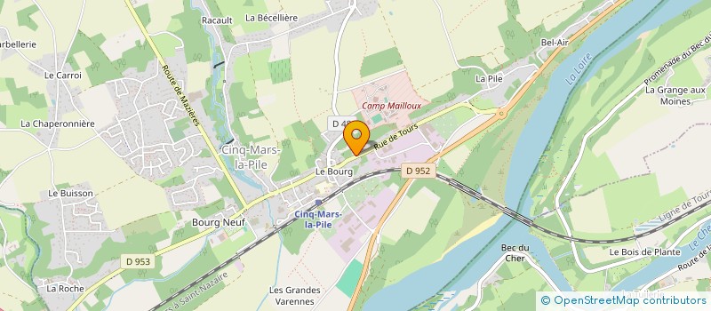 localisation de l'entreprise MONSIEUR JEAN LUC BOUX  CINQ-MARS-LA-PILE