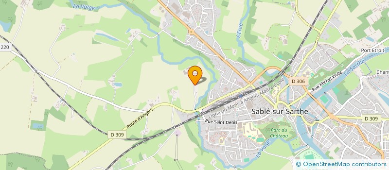 localisation de l'entreprise MONSIEUR JEAN-LUC BRASSEUL  SABLE SUR SARTHE