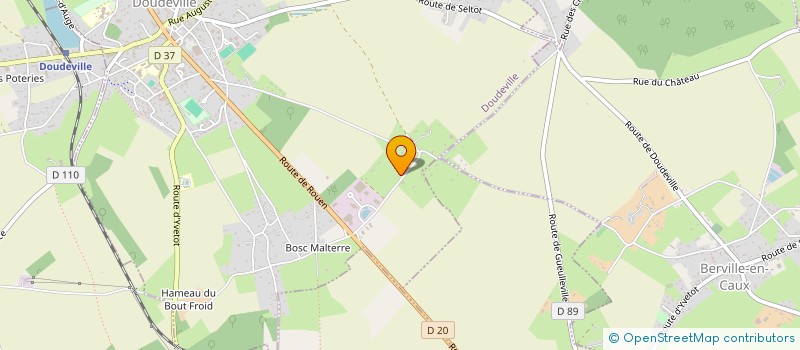 localisation de l'entreprise MONSIEUR JEAN-LUC BRETTEVILLE  DOUDEVILLE