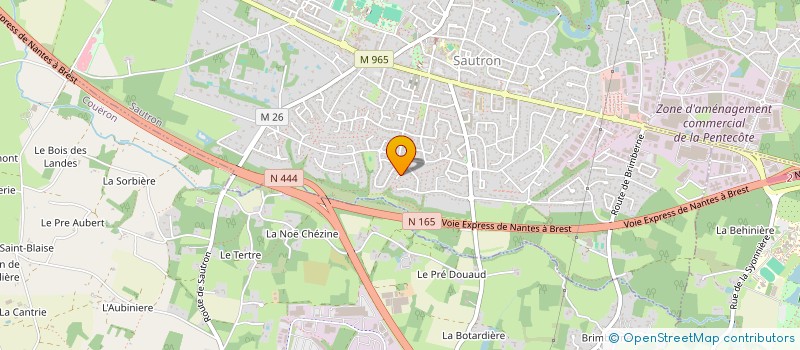localisation de l'entreprise MONSIEUR JEAN-LUC BRIAND à SAUTRON