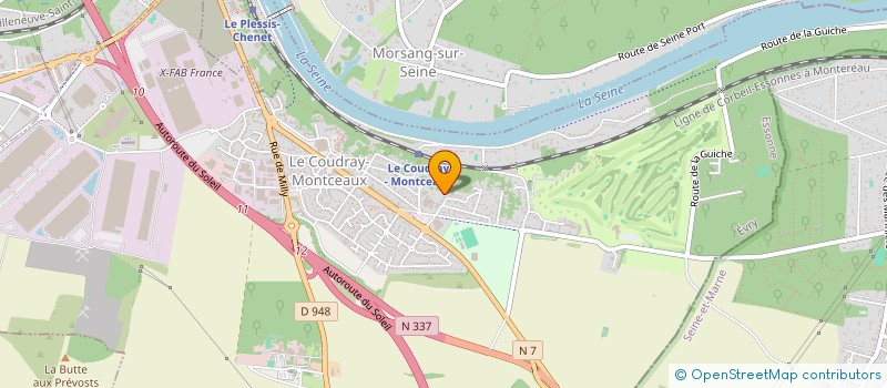 localisation de l'entreprise MONSIEUR JEAN-LUC BRICE  LE COUDRAY-MONTCEAUX