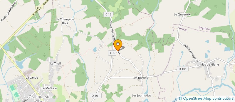 localisation de l'entreprise MONSIEUR JEAN-LUC BRONDOLO  ORADOUR-SUR-GLANE