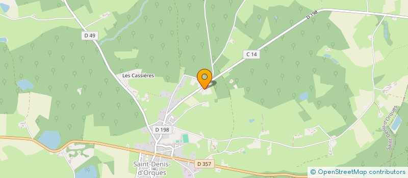 localisation de l'entreprise MONSIEUR JEAN-LUC BROSSARD  SAINT DENIS D ORQUES