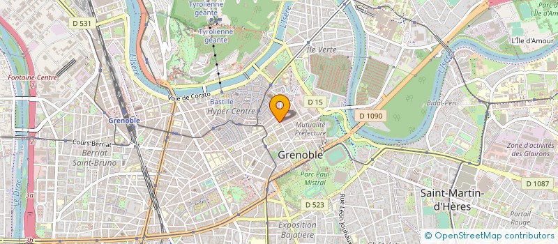 localisation de l'entreprise MONSIEUR JEAN-LUC BROSSON à GRENOBLE