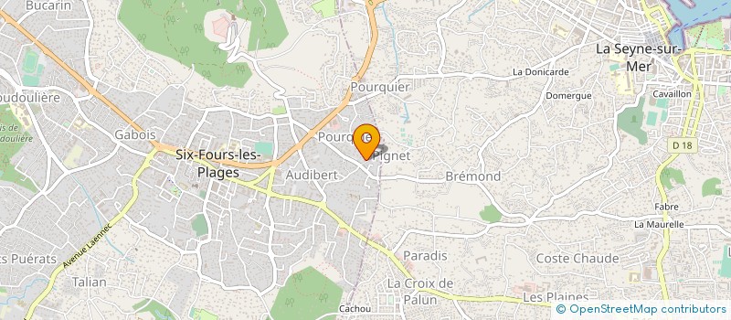 localisation de l'entreprise MONSIEUR JEAN LUC BROUDIN à SIX-FOURS-LES-PLAGES