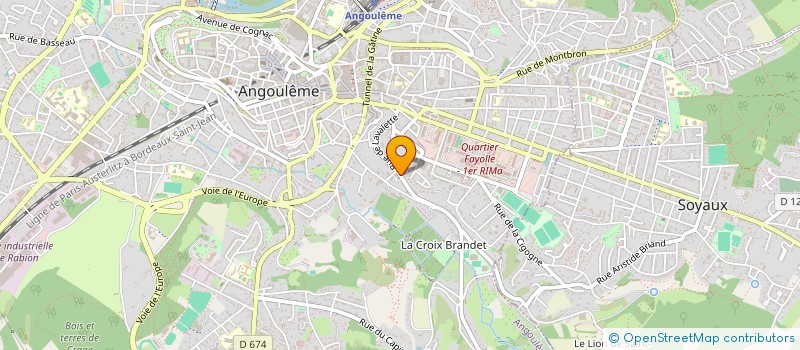 localisation de l'entreprise MONSIEUR JEAN-LUC BRUNET à ANGOULEME