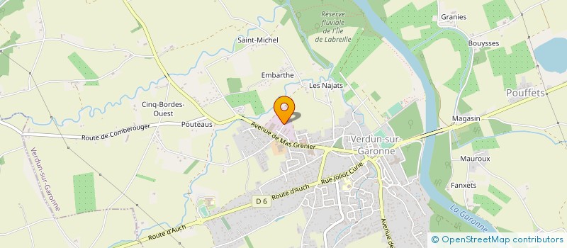 localisation de l'entreprise MONSIEUR JEAN-LUC BUOSI à VERDUN-SUR-GARONNE