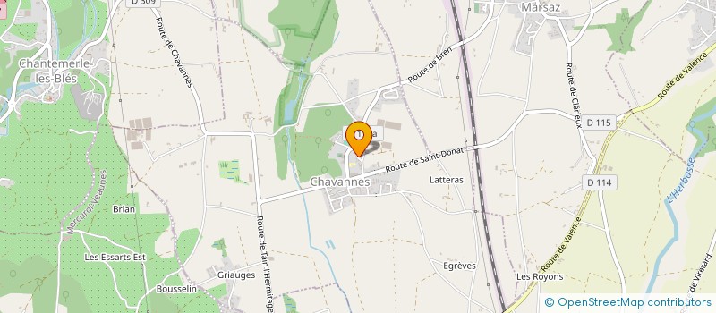 localisation de l'entreprise MONSIEUR JEAN- LUC BURELLIER  CHAVANNES