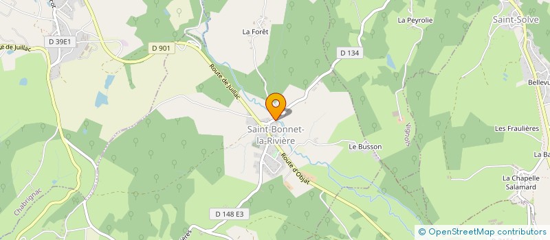 localisation de l'entreprise MONSIEUR JEAN-LUC BURG  SAINT-BONNET-LA-RIVIERE