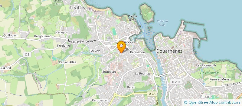 localisation de l'entreprise MONSIEUR JEAN-LUC CABILLIC  DOUARNENEZ