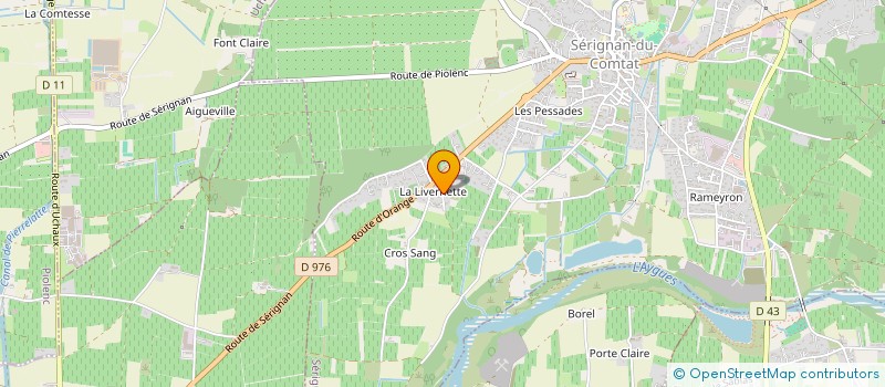 localisation de l'entreprise MONSIEUR JEAN-LUC CABRAS  SERIGNAN-DU-COMTAT