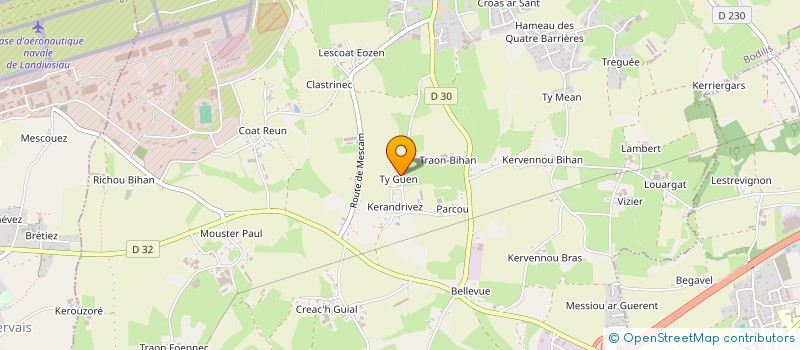 localisation de l'entreprise MONSIEUR JEAN-LUC CADIOU  BODILIS