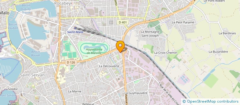 localisation de l'entreprise MONSIEUR JEAN-LUC CAILLIBOTTE  SAINT-MALO