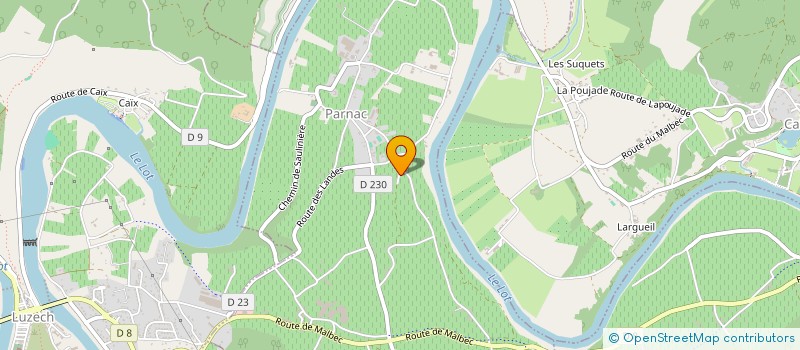 localisation de l'entreprise MONSIEUR JEAN-LUC CALMEL  LUZECH