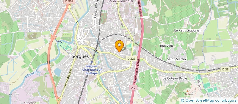 localisation de l'entreprise MONSIEUR JEAN-LUC CAMBE  SORGUES