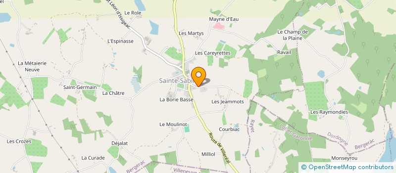 localisation de l'entreprise MONSIEUR JEAN-LUC CAMINADE à BEAUMONTOIS EN PERIGORD