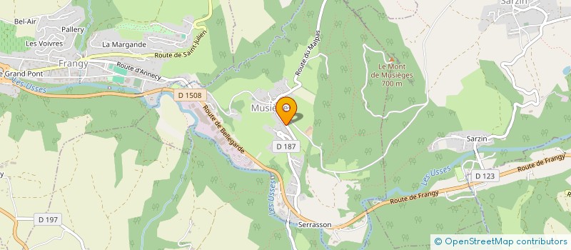 localisation de l'entreprise MONSIEUR JEAN-LUC CARON  MUSIEGES