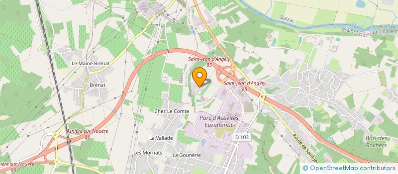 localisation de l'entreprise MONSIEUR JEAN-LUC CARTRON à SAINT-YRIEIX-SUR-CHARENTE