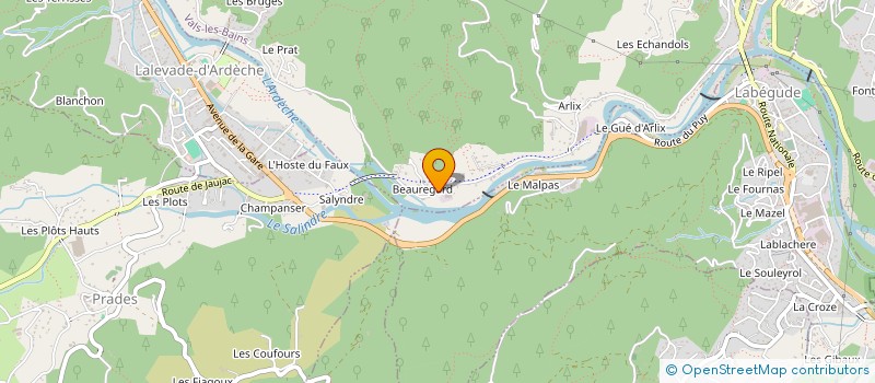 localisation de l'entreprise MONSIEUR JEAN-LUC CASSANY RIBES  VALS-LES-BAINS