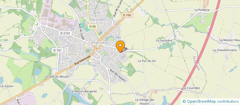 localisation de l'entreprise MONSIEUR JEAN LUC CAUBET  LA FERRIERE