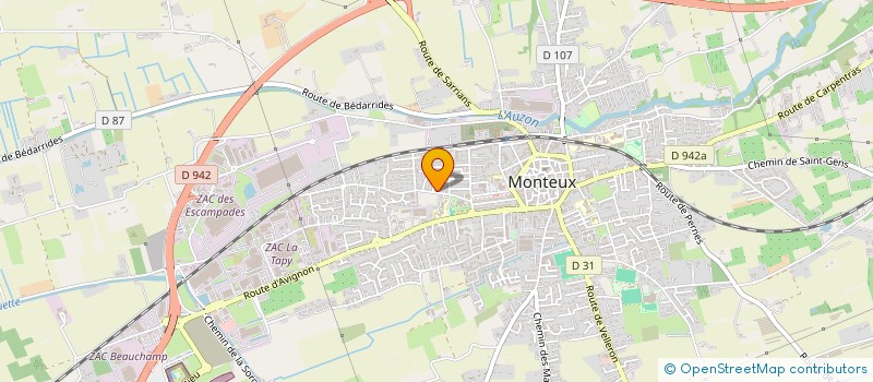 localisation de l'entreprise MONSIEUR JEAN-LUC CENTELLES  MONTEUX