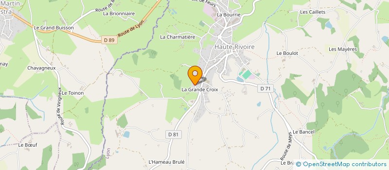 localisation de l'entreprise MONSIEUR JEAN-LUC CERNIZE  HAUTE-RIVOIRE