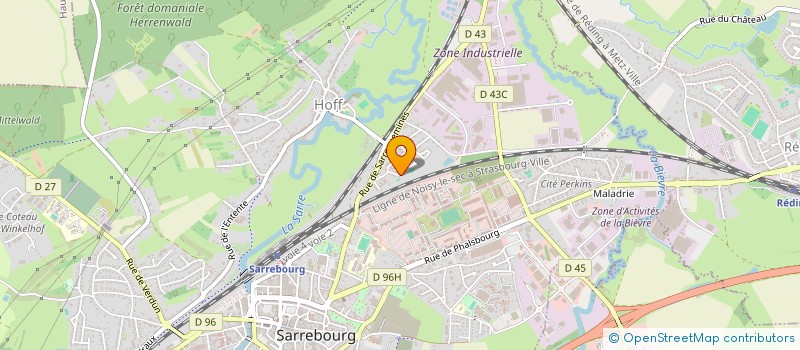 localisation de l'entreprise MONSIEUR JEAN LUC CHABRIER  SARREBOURG