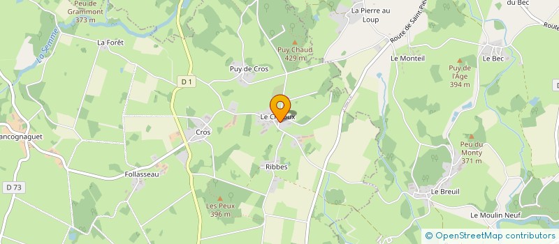 localisation de l'entreprise MONSIEUR JEAN-LUC CHAPELIER à FURSAC