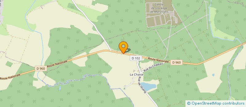 localisation de l'entreprise MONSIEUR JEAN-LUC CHARPENTIER  LA CHAISE