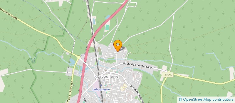 localisation de l'entreprise MONSIEUR JEAN LUC CHASSAT  LABOUHEYRE