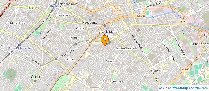 localisation de l'entreprise MONSIEUR JEAN LUC CHATELAIN  ROUBAIX