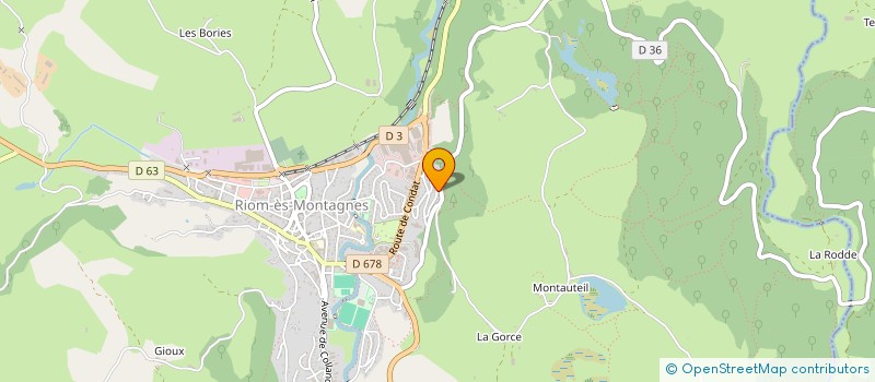 localisation de l'entreprise MONSIEUR JEAN LUC CHAUSSADE  RIOM-ES-MONTAGNES