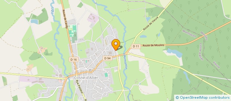 localisation de l'entreprise MONSIEUR JEAN-LUC CHERRIER  COSNE-D'ALLIER