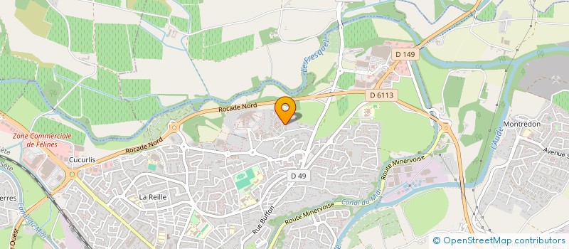 localisation de l'entreprise MONSIEUR JEAN-LUC CHEVREL  CARCASSONNE