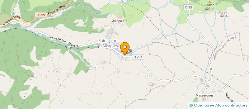 localisation de l'entreprise MONSIEUR JEAN-LUC CLEMENT  SAINT-JEAN-D'ALCAPIES