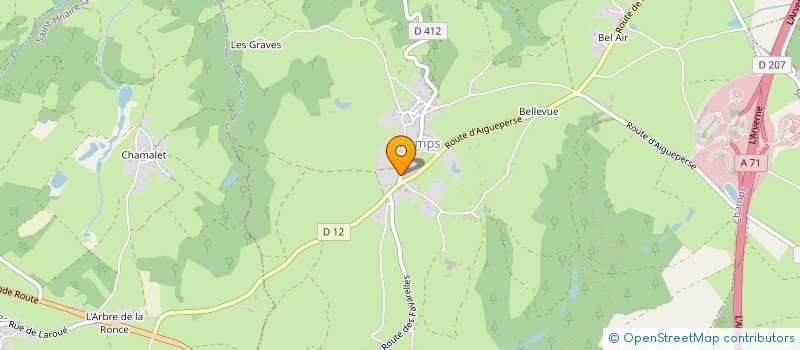 localisation de l'entreprise MONSIEUR JEAN-LUC CLEMENT  CHAMPS