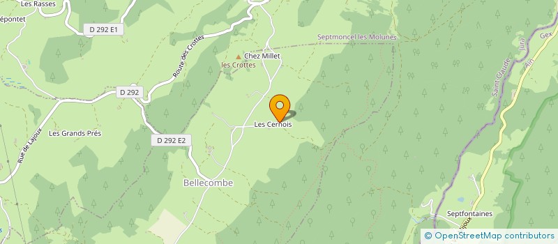 localisation de l'entreprise MONSIEUR JEAN-LUC CLERC  BELLECOMBE