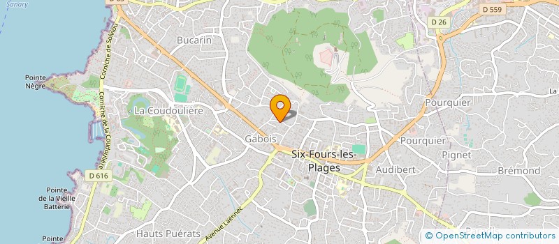 localisation de l'entreprise MONSIEUR JEAN LUC COMETTO  SIX-FOURS-LES-PLAGES