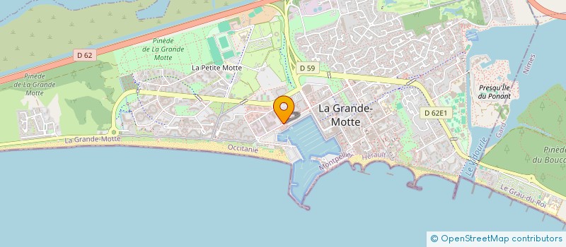 localisation de l'entreprise MONSIEUR JEAN-LUC CORNIER  LA GRANDE-MOTTE