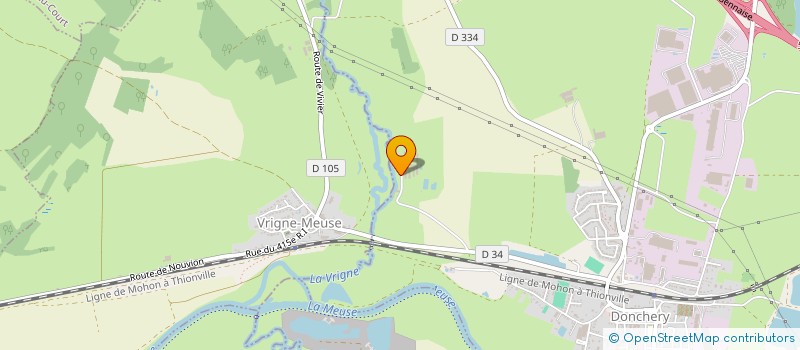 localisation de l'entreprise MONSIEUR JEAN-LUC COSSARDEAUX  DONCHERY