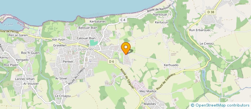 localisation de l'entreprise MONSIEUR JEAN-LUC COUE  LOUANNEC