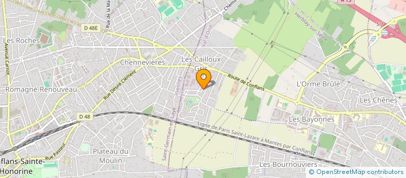 localisation de l'entreprise MONSIEUR JEAN LUC COURTIER  HERBLAY-SUR-SEINE