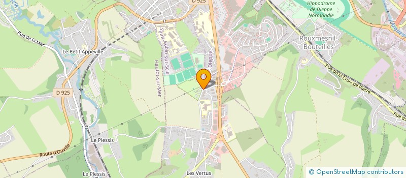 localisation de l'entreprise MONSIEUR JEAN-LUC COURTOIS  SAINT-AUBIN-SUR-SCIE