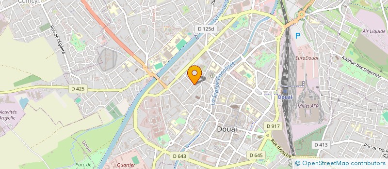 localisation de l'entreprise MONSIEUR JEAN LUC COUSIN  DOUAI