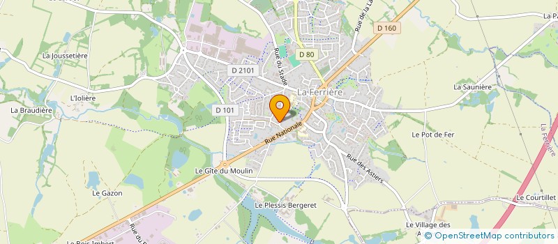 localisation de l'entreprise MONSIEUR JEAN-LUC COUSSOT  LA FERRIERE