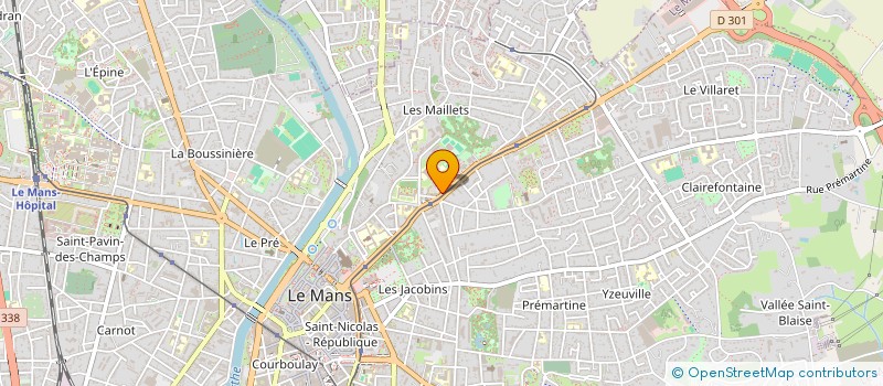 localisation de l'entreprise MONSIEUR JEAN-LUC COUVEE à LE MANS