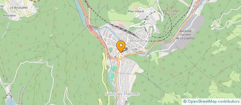 localisation de l'entreprise MONSIEUR JEAN-LUC CRETIER  SALAZAC